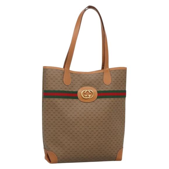 GUCCI Micro GG Supreme Web Sherry Line Bag Pvc Beige 002 904 002 904 - Picture 1 of 16